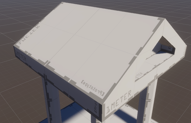 Roof texture turned 90 degrees from the other side