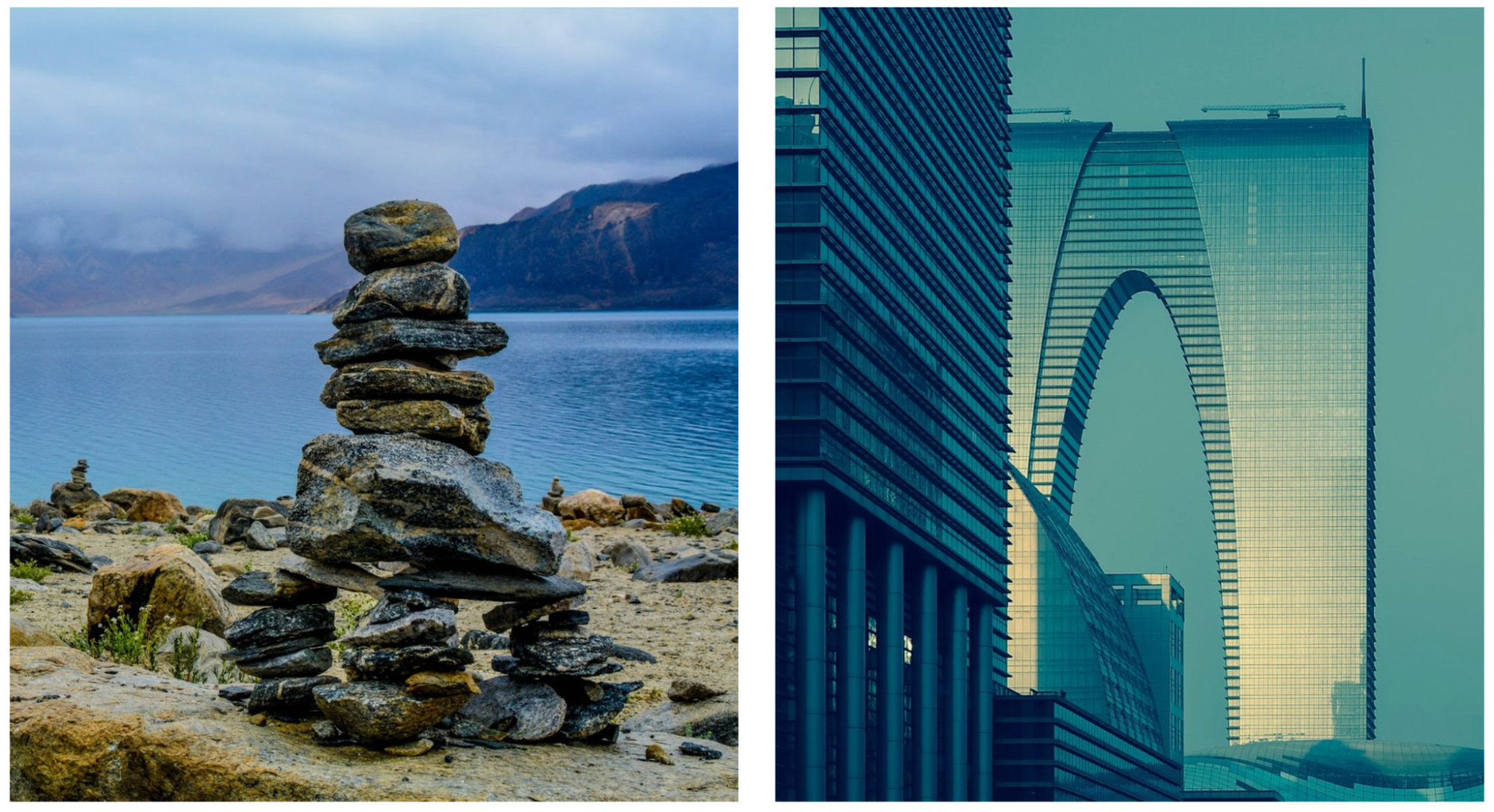 Photo on the left by Aaron Thomas on Unsplash. Photo on the left by Dong Cheng on Unsplash