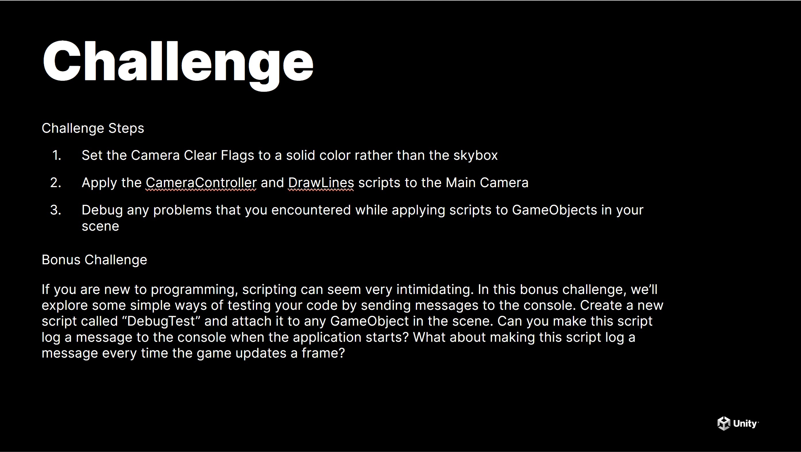 Module 7 Challenge - Unity Learn