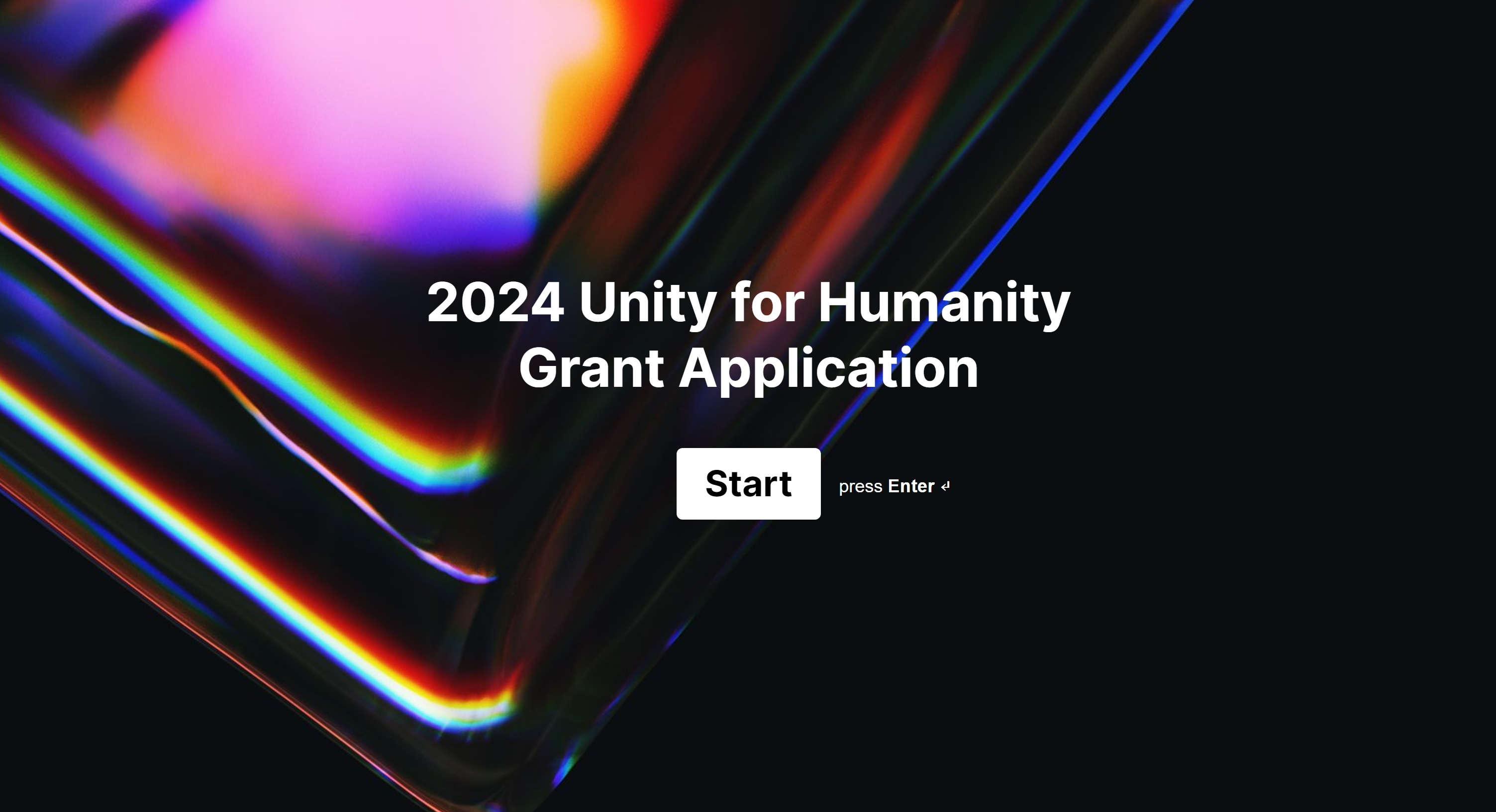 2024 Unity for Humanity Grant Application